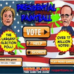 Президентский  пейнтбол (Flash-игра)